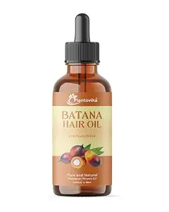 Batana Oil for Hair Growth, 100% Pure Honduran Cold-Pressed Raw Unrefined Hair Mask & Scalp Treatment, Dr. Sebi Inspired for Damaged Hair, Men & Women, All Hair Types, 2 fl oz