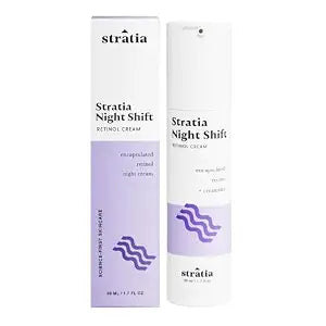 Stratia Night Shift Retinol Cream – Age-Defying Face Moisturizer for Smooth, Radiant Skin, Hydrating & Gentle Lotion for All Skin Types, 1.7 Fl Oz