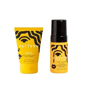 PATTERN Mini Travel Size Leave-In Conditioner & Curl Mousse Duo, Detangling