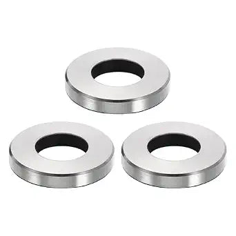 uxcell 3Pcs Faucet Base Rings, 1.65"x0.83"(OD x ID) Stainless Steel Wire Drawing Washer Fasteners Tap Hole Cover for Bathroom Kitchen Cold Water Faucets, Silver