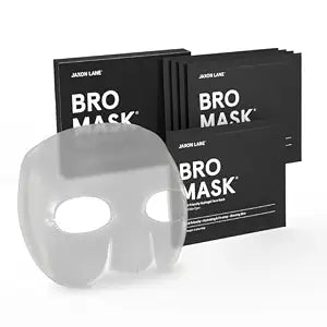 JAXON LANE Korean Beard-Friendly, Half Sheet Face Mask for Men, 5 Pack
