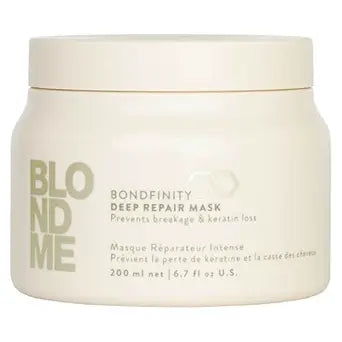 BlondMe Bondfinity Deep Repair Mask for Blonde Hair | Intensive Hair Treatment | Strengthens, Repairs, & Prevents Breakage | For Blonde, Lightened, & Grey Hair