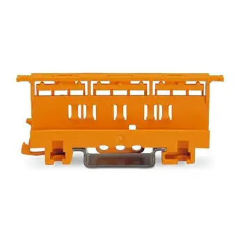 221-500 | WAGO Mounting Carrier | for 221 Series (24  12 AWG) | DIN-35 Rail/Panel Mount | Orange | [Box of 10 Pieces]