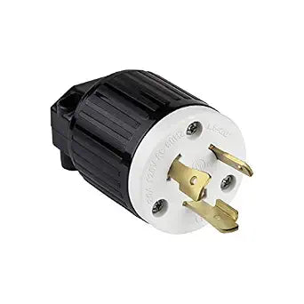 ENERLITES NEMA L5-20P Locking Plug Connector for Generator, Black