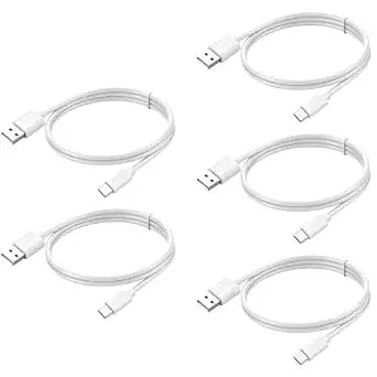 USB to USB C Cable 3FT 5-Pack,3A Charge Data Sync Car Carplay Cord