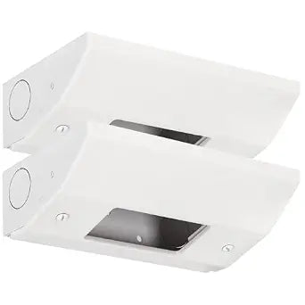 2 Pack Low Profile Under Cabinet Outlet Box, Under Cabinet Outlets, Easy to Install, Reserved Knock-Out Holes, Solid Materials and Quality Finish, Fit Standard Receptacles