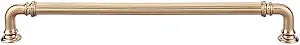 Top Knobs - TK325HB - Reeded Pull 9" - Honey Bronze - Chareau Collection