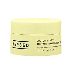 Versed Doctor���s Visit Instant Resurfacing Face Mask - AHA, BHA and Enzyme Exfoliating Mask Helps Reduce Hyperpigmentation - Smooth and Moisturize Skin with Vitamin C - Vegan (1.7 fl oz)