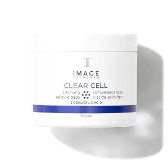 IMAGE Skincare, CLEAR CELL Salicylic Clarifying Pads, Exfoliating Wipes to Clarify Pores for Oily Prone Skin, 60 Pads