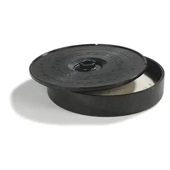Carlisle FoodService Products Jumbo Server Tortilla Server with Insulated Lid for Kitchens, Restaurants, Catering, Plastic, 12.75 X 2.625 Inches, Black