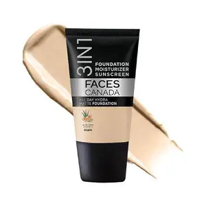 FACESCANADA 3-in-1 Hydra Matte Foundation with SPF 30 - Absolute Ivory 012