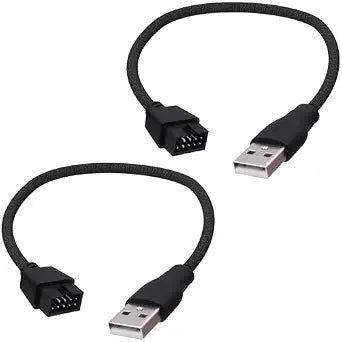 USB 2.0 to 9Pin Motherboard Header Adapter Extension Cable -20cm