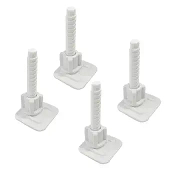 2 Pairs Toilet Seat Mounting Hardware, 3.8cm Square Universal Bolts and Nuts Set - Bottom Mount Installation Kit for Toilet Seat Replacement