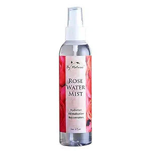 By Natures Rose Water Mist for Hair and Skin, 6 Fl Oz