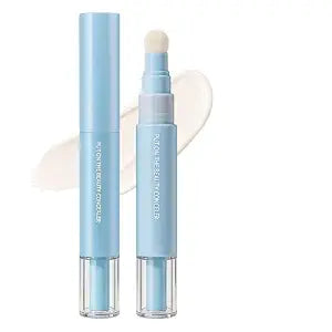 Dual-effect Concealer & Foundation Eye Concealer, 2-in-1 Liquid Foundation & Eye Concealer Pen, Long-Lasting Concealer Face Cream (2pcs, Milky White)