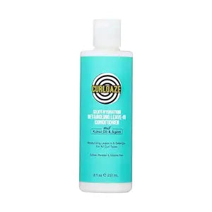 Curldaze Silky Hydration Detangling Leave-In Conditioner with Kukui Oil and Agave, Vitamin A, C, and E, Moisturizes, and Manages Hair, Minimizes Pulling and Jerking That Leads to Breakage