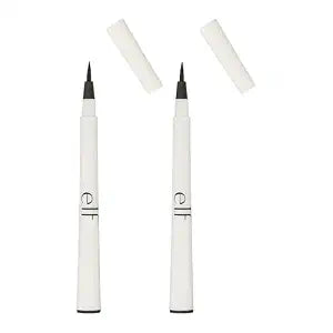 e.l.f. Eyeliner Pen with FeltTip Applicator, Black, 0.05 Fl Oz (Pack of 2)