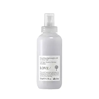 Davines LOVE/Smoother Hair Milk, Taming Leave-On Anti-Frizz Formula for Wavy, Unruly, Coarse Hair - Moisturizes & Smooths Without Leaving Residues or Weighing Down with Olive Extract