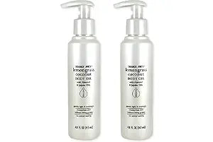 Trader Joe's Lemongrass Coconut Body Oil with Almond and Jojoba Oils 4.8 FL OZ (143 ml) - 2 PACK