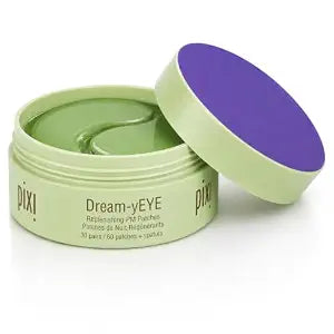 Pixi Beauty Dream-yEYE Calming Hydrogel Under Eye Patches with Ceramides for PM | Vitamin A and Jasminie Hydrate, Smooth & Restore Under Eyes | 60 Patches