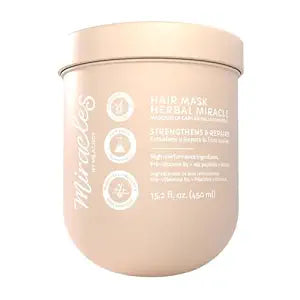 Herbal Miracle Repair Hair Mask – Intensive Hair Repair & Hydration – Strengthens, Protects & Restores Damaged Hair – With Pro-Vitamin B5, Oat Peptides, Keratin & Vitamin E Microbeads