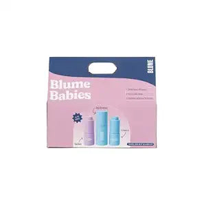 Blume Babies Travel Size Skin Care Set - Acne & Scar Treatment Travel Size Toiletries - Meltdown Acne Face Oil, Milky Fade Vitamin C Serum & Meltdown Gel Moisturizer - TSA-Approved Skincare Set (3 Ct)