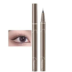 NovaCharm Ultra Fine Black Liquid Eyeliner Pen, Waterproof Smudge Resistant Eyeliner, Quick Dry Long Lasting Precision Tip Eye Liner for Winged Cat Eye Makeup