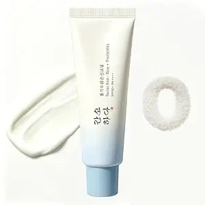 Organic Sunscreen SPF 50+ PA++++, Korean Sun Skin Care Sunscreen, Daily Facial Sunblock 50ML for Travel, Beach Essentials Sunscreen No White Cast