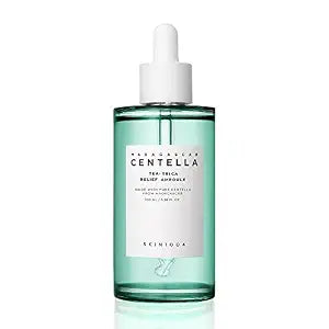 SKIN1004 Tea-Trica Relief Ampoule 3.38 fl. oz, 100ml, Soothing Hydration for Sensitive Skin