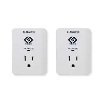 OSKOS Surge Protector, 1080 Joules, 3-Prong Adapter, LED Indicator Light and Surge Failure Alarm, 2 Pack, UL Listed