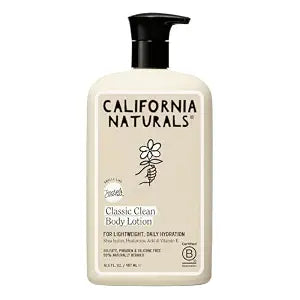 California Naturals Classic Clean Body Lotion for Dry Skin, Moisturizing, Lightweight with Shea Butter, Naturally Scented, Vegan, Sulfate, Paraben & Phthalate Free, Toasted Coconut, 16.5 oz