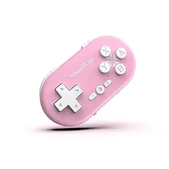 ShanWan Bluetooth Gamepad Keychain Sized Mini Controller for Switch, Windows, Android, iOS & PS4pink 