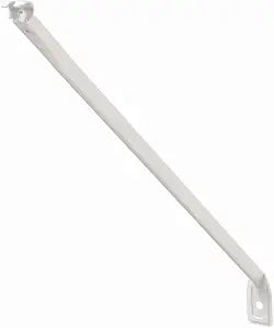ClosetMaid Wire Shelving Support Brackets for 12 in. & 16 in. Deep Shelves, 12-Pack, with Anchors & Pins for Installation, White