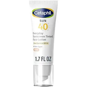 Cetaphil Tinted Mineral Face Sunscreen, SPF 40, Sensitive Skin, 1.7oz