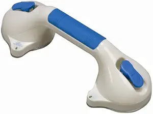Super Grip Permanent Hold Safety Handle  12" Bathroom & Shower Grab Bar | Screw-in for Secure Support | Anti-Slip Contoured Grip | Horizontal/Vertical Mount | Safety Assist for Tub, Shower & Toilet