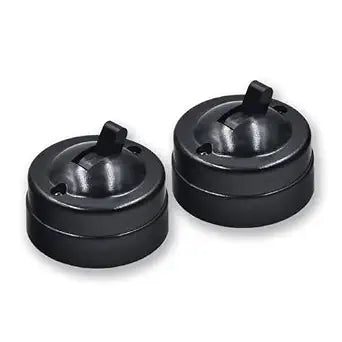 2Pcs Unique Light Switch,Mounted Wall Light Switch,Round Old-Fashioned Flat Toggle Switch Decor for Home Office Hotel 1A/250V