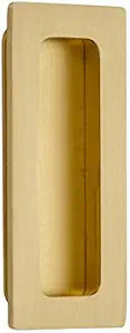 Emtek, Modern Rectangular, Flush Pull, 1-3/4" x 4", Satin Brass