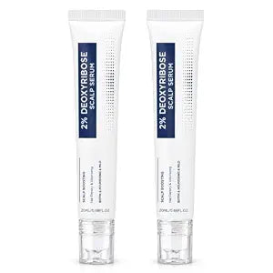 2% Deoxyribose Scalp Serum with Roller Applicator, Boost Hair Density & Volumize Scalp Care, 2 Pack 20ml