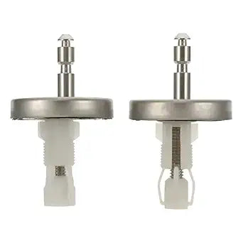 DOITOOL Universal Toilet Seat Hinge Replacement Kit Stainless Steel Toilet Seat Fixing Fitting Kit with Screws for Standard Top Fixed Seats Easy Install Bathroom Hardware Parts