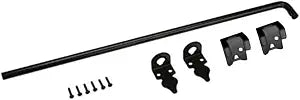 Advantage Industries 42" Heavy Duty Cane Bolt | Gate Ground Latch Drop Rod | Pad-Lockable | Zinc Plated Steel | Industrial Grade Drop Rod for Wood Fence | Hardware & Fasteners Included - Black