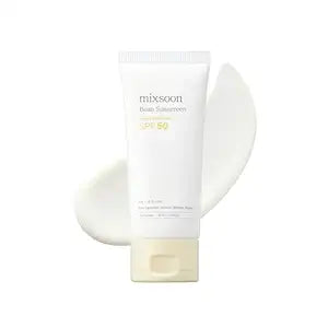 mixsoon Bean Sunscreen-Lightweight Airy Texture SPF 50 No Pilling Korean Sunscreen for Face, No White Cast, Non-Sticky Stocking Stuffers 50ml / 1.69 fl.oz. Korean Glass Skin Care (Bean, 1.69)