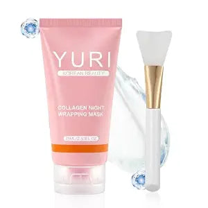 YURI Collagen Mask, yuri collagen night wrapping mask, Hydrating & Firming