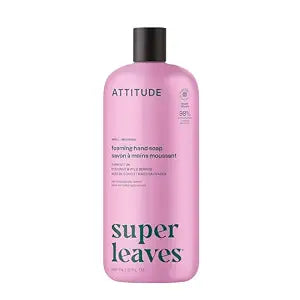 ATTITUDE Foaming Hand Soap, 3X Refill, Coconut & Wild Berries, 30 oz