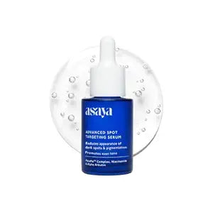 ASAYA Pigmentation Serum Reduces Dark Spots, Acne Marks Melame Complex,Niacinamide & Alpha Arbutin Evens Skin Tone & Brightens Lightweight & Fast Absorbing For Unisex 30 ml (Pack of 1) Blue