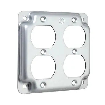 4-in Metal Electrical Box Cover, Pack of 1