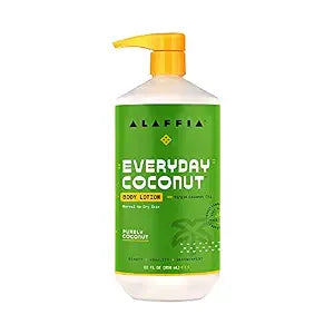 Alaffia EveryDay Coconut Body Lotion, Purely Coconut, 32 Oz
