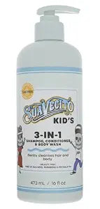 Suavecito Kid's 3-in-1 Shampoo, Conditioner, & Body Wash Milk & Honey Scent 16 oz Pump Bottle - Clinically Tested Cruelty Free Formula Free of Sulfate, Parabens, & Phthalates Ensuring No Tears