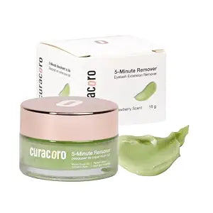 CURACORO Cream Lash Remover 15g Low Irritation, Sensitive Skin, Melon Scent