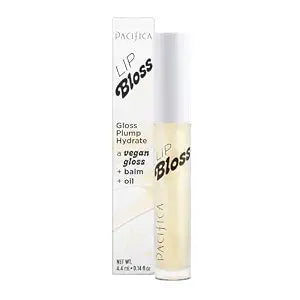 Pacifica Plumping Lip Gloss ï¿½ï¿½ï¿½ Vanilla Bean (Creamy Neutral Tint) Hydrating Lip Oil Balm, Gentle Lip Plumper with Shea & Jojoba, No-Sting High Shine, Vegan & Cruelty-Free 