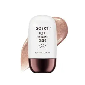 Bronzing Drops for Face & Body, Liquid Luminizer & Shimmer Highlighter, Lightweight Blendable Glow Serum, Mix with Body Lotionor or Foundation for a Sun-Kissed Luminous Finish 1.6 Oz (01#/ Champagne)